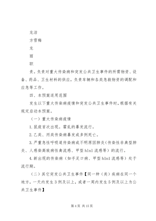 重大传染病和突发公共卫生事件应急处置预案.docx