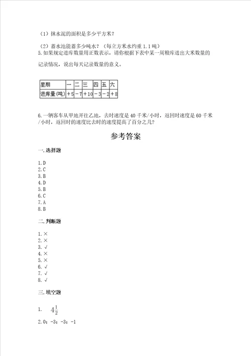 小学毕业监测数学试卷达标题word版