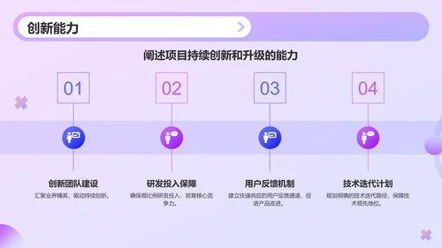 紫色渐变风IT互联网科技商业计划书PPT模板
