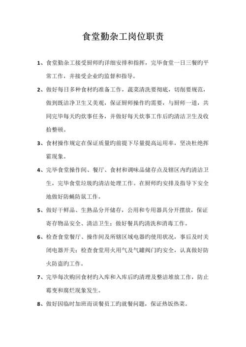 食堂管理规章制度经典汇编.docx