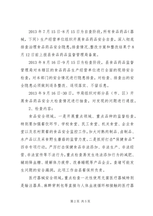 食品药品安全检查指导方案.docx