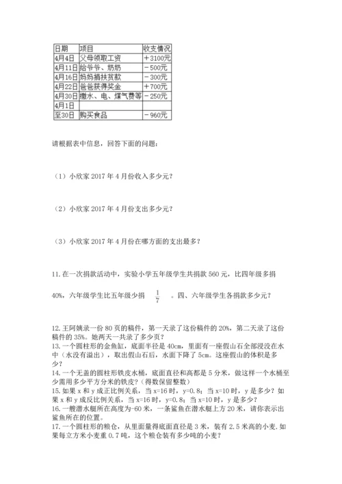 六年级小升初数学应用题50道附参考答案【a卷】.docx