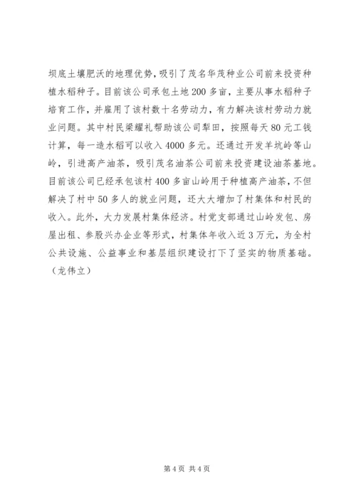 先进村支部事迹材料：坚持为群众多办实事好事.docx
