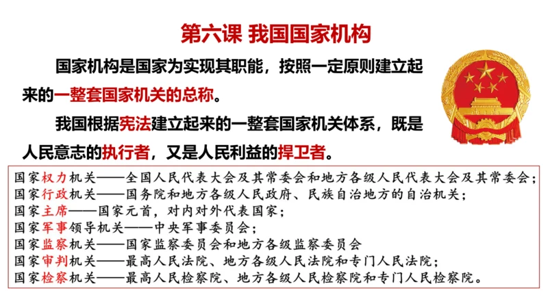 6.2 中华人民共和国主席 课件(共21张PPT)