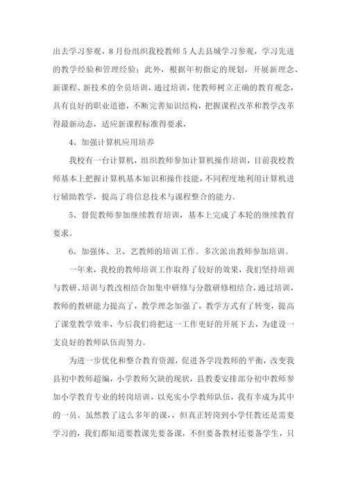 培训教师工作总结.docx