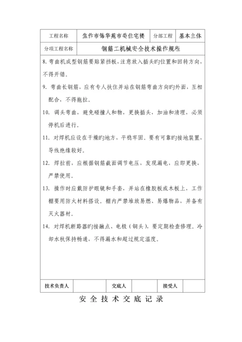 企业各工种安全重点技术操作专题规程.docx