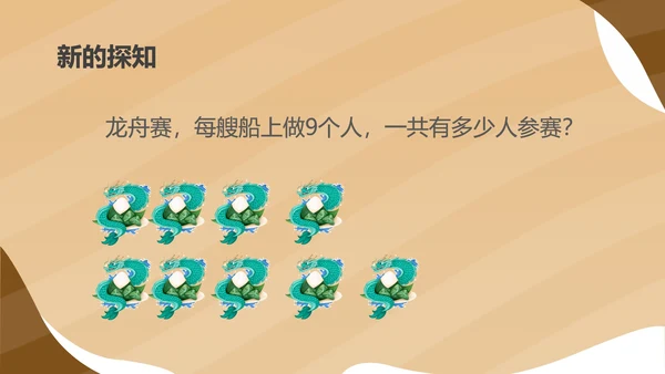 黄色扁平风二年级数学乘法口诀课件PPT模板