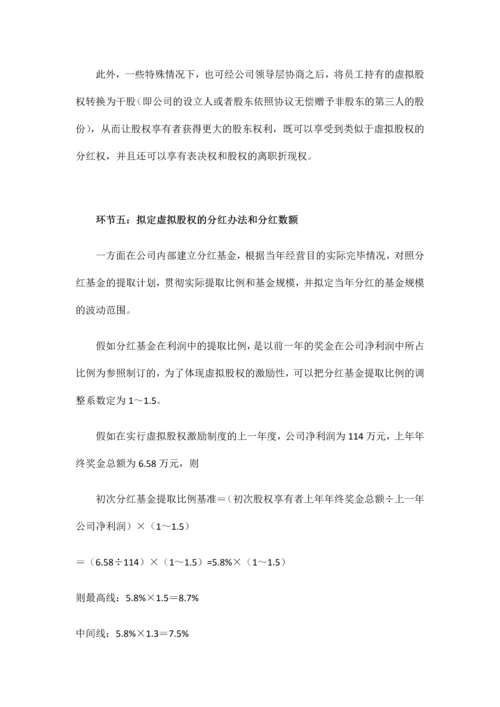 管理虚拟股权激励方案设计.docx