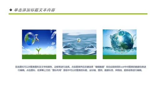 绿色清新节约用水资源动态PPT模板