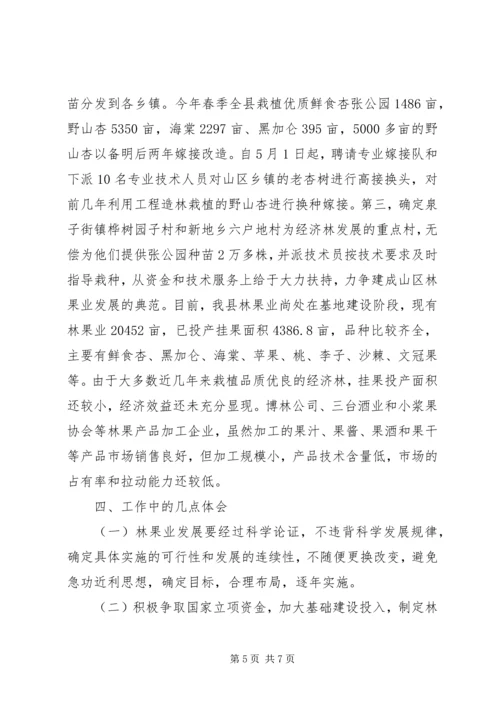 县林果业发展情况汇报 (2).docx