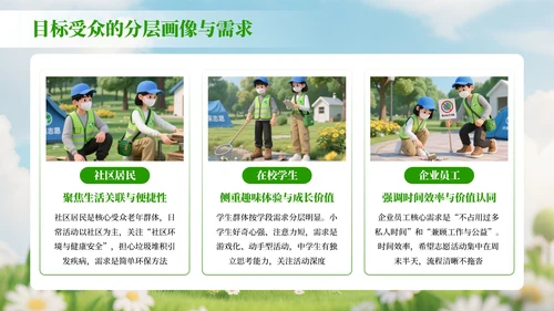 绿色3D风世界清洁地球日环保宣传活动策划PPT模板