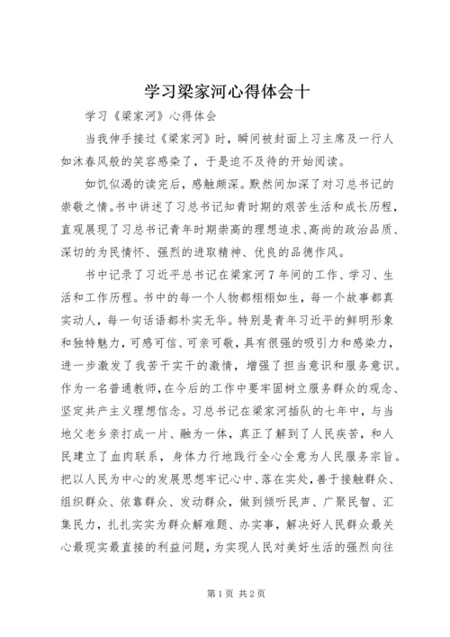 学习梁家河心得体会十 (3).docx