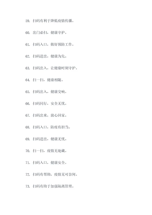 人员进出扫码标语图片大全