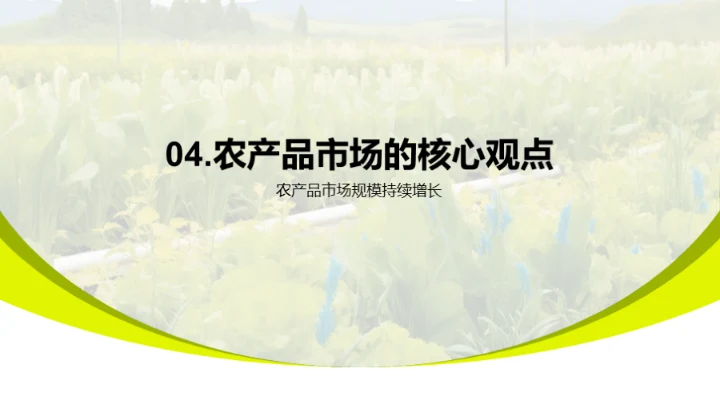 农产品市场洞察解析