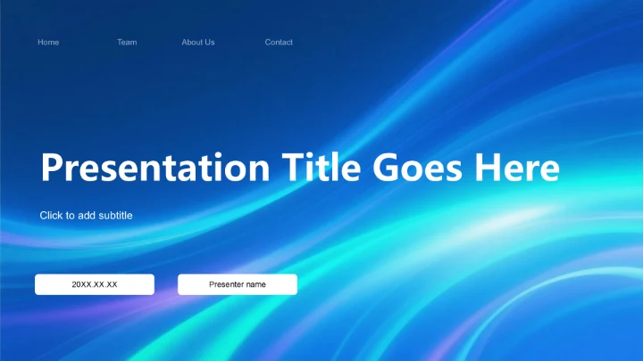 蓝色科技风企业新服务上线发布汇报PPT主题