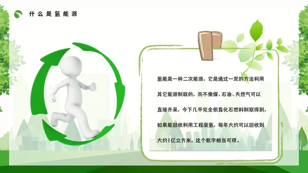 氢能源知识绿色低碳通用PPT模板