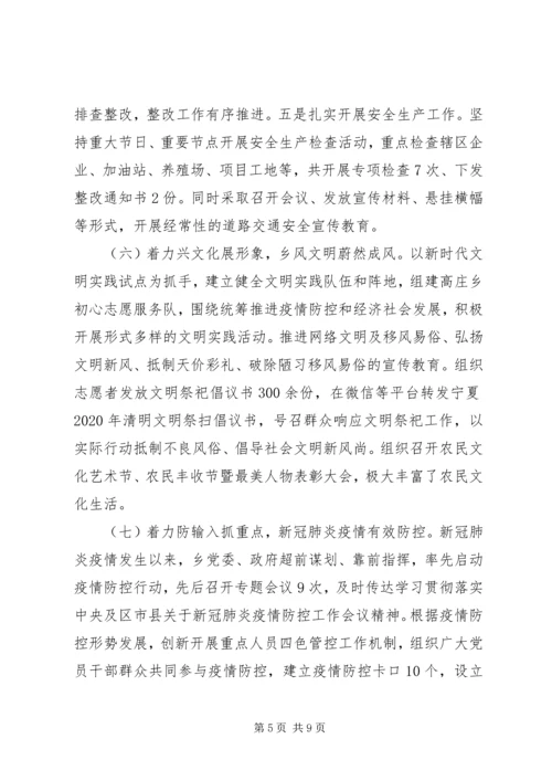 乡镇某年工作总结暨某年工作思路.docx