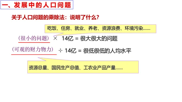 【新课标】6.1 正视发展挑战 课件（38张ppt）