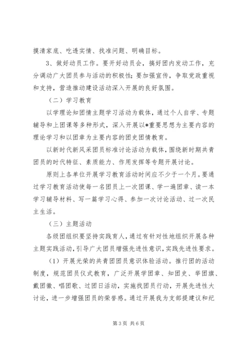 共青团员先进性建设活动工作意见.docx