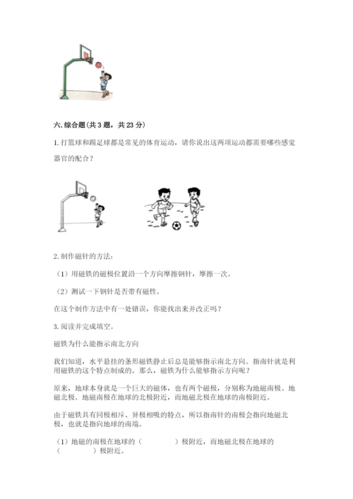 教科版二年级下册科学期末测试卷【名师系列】.docx