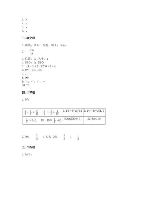 2022年人教版六年级上册数学期末测试卷【综合卷】.docx