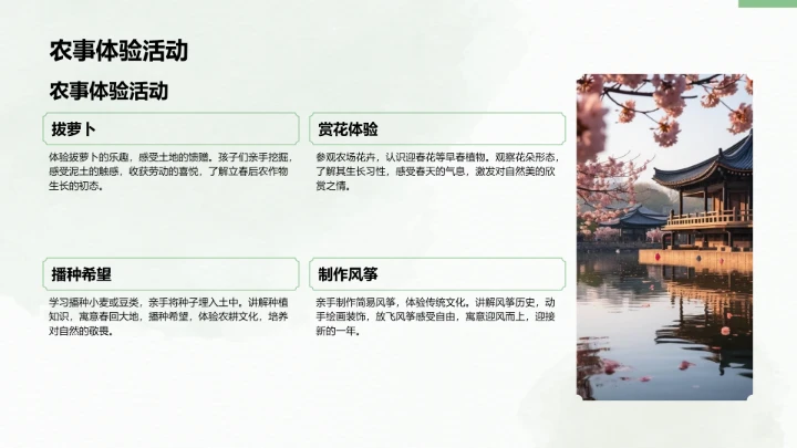 二十四节气立春PPT模板