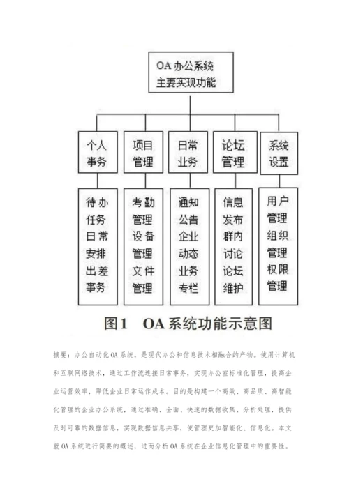 OA系统在企业信息化管理的实践与应用.docx