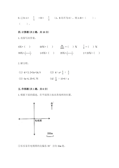 小学六年级下册数学期末卷精品（易错题）.docx