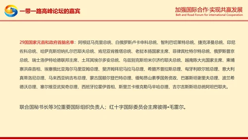 一带一路高峰论坛一带一路介绍PPT模板