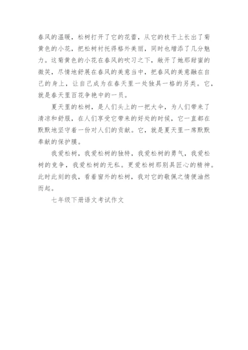 七年级下册语文考试作文.docx