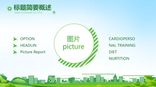 绿色医疗社区防疫工作汇报PPT动态模板