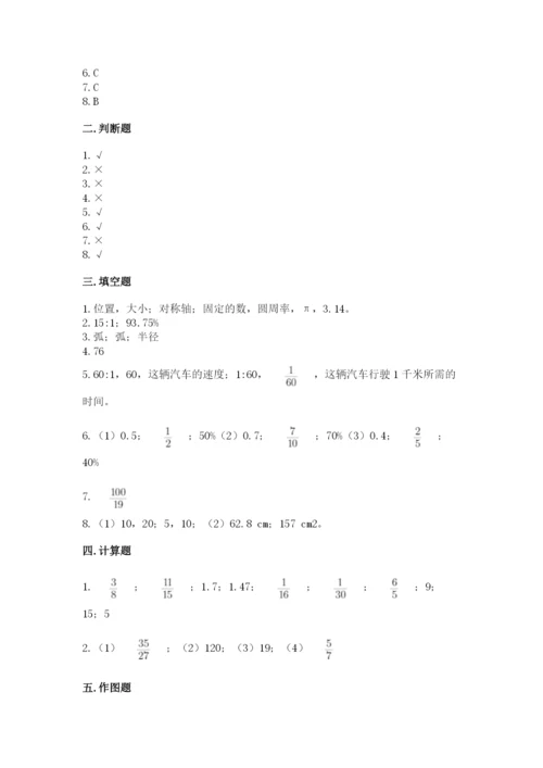 小学数学六年级上册期末测试卷【考点提分】.docx