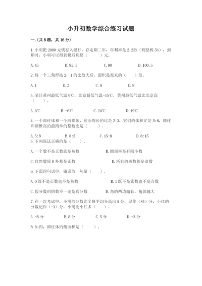 小升初数学综合练习试题及答案1套.docx