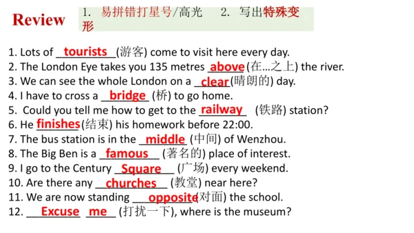 Module 6  Unit 3 Language in use 课件(共14张PPT)外研版七年级