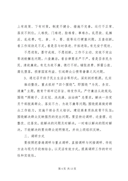 党的群众路线教育实践活动调研工作.docx