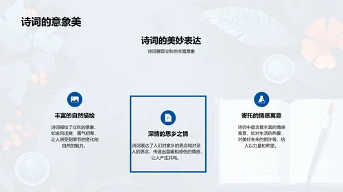 立秋诗词学习报告PPT模板