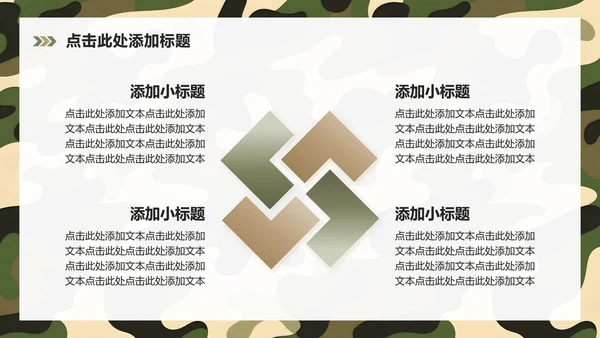 绿色几何商务风军训成果展示汇报PPT模板