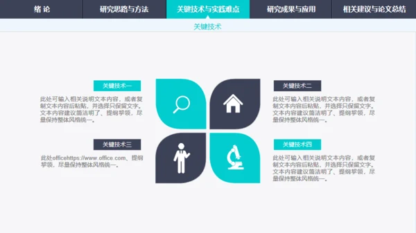 绿色渐变导航式动态毕业答辩通用PPT模板