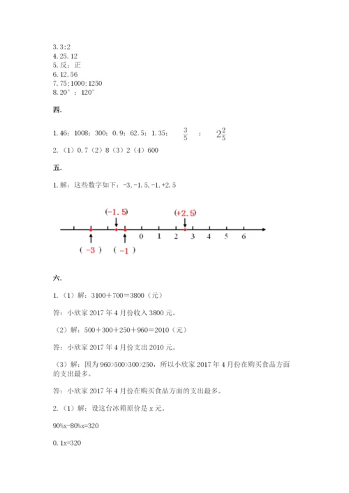 最新苏教版小升初数学模拟试卷带答案（考试直接用）.docx