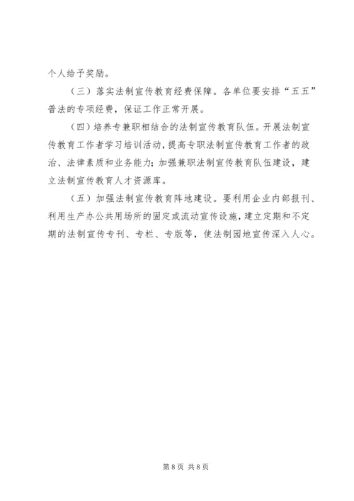 某局法制宣传教育的第五个五年规划 (3).docx