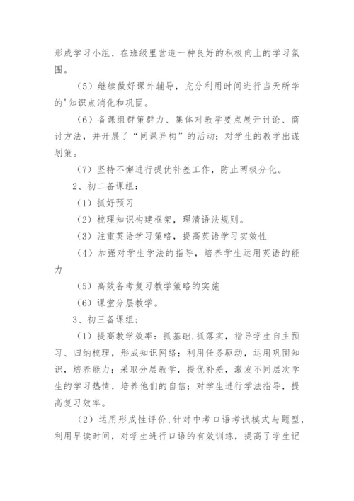 初中英语教研员工作总结.docx