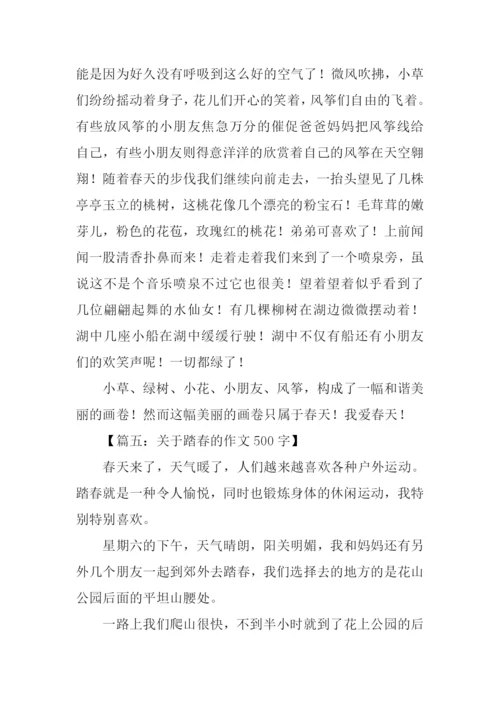 关于踏青的作文.docx