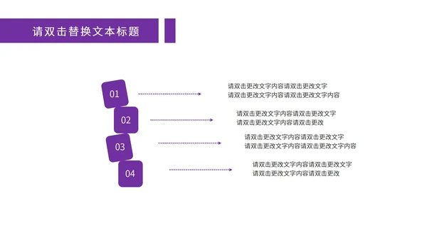 紫色清新简约风数据报告PPT模板