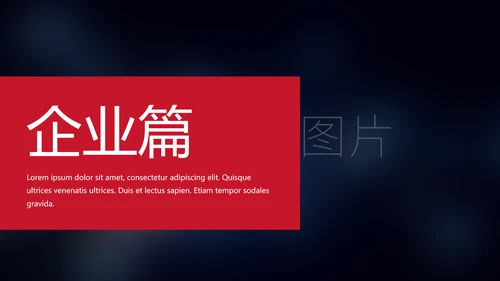 大气企业简介公司宣传ppt模板