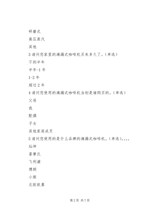 咖啡机购买行为调研报告 (2).docx