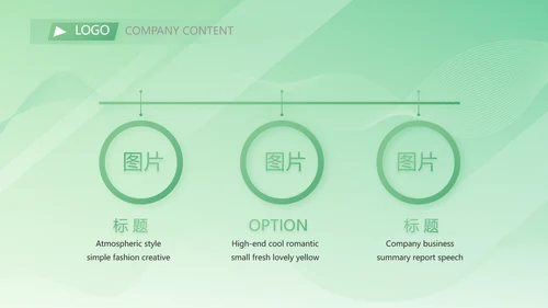 绿色大气医疗公司宣传年终工作总结动态PPT