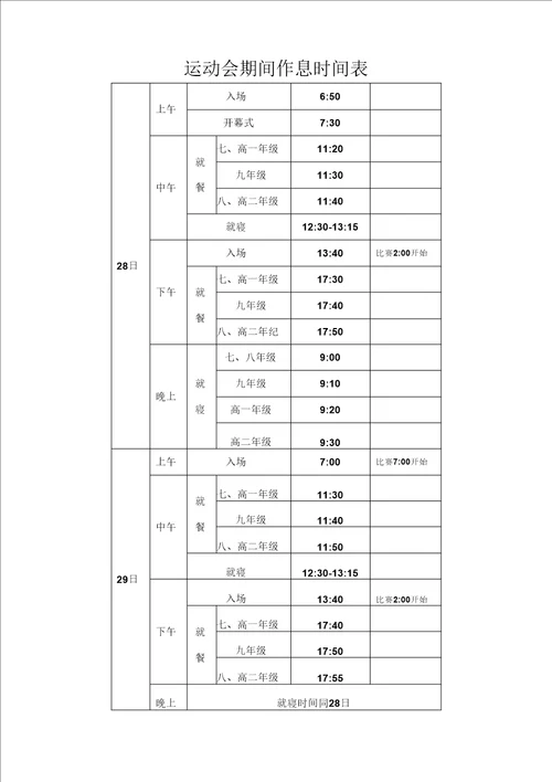 最新运动会注意事项及要求汇编