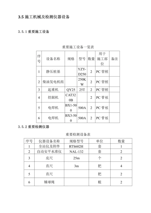 PC管桩专项综合施工专题方案.docx