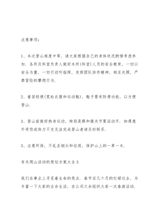 有关爬山活动的策划方案大全.docx