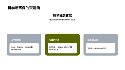 科学推进环保行动